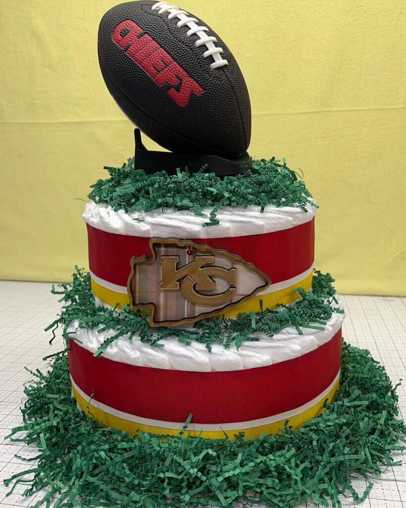 Chiefs Diaper Cake